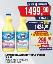 Ayudin - LAVANDINA TRIPLE PODER