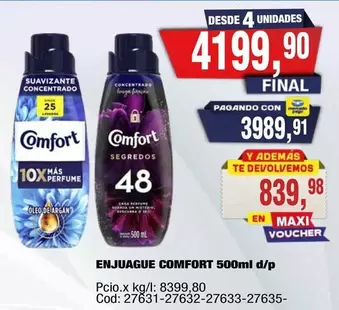 Comfort - ENJUAGUE COMFORT 500ml d/p