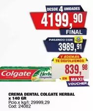Colgate - CREMA DENTAL HERBAL