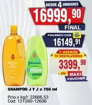 X$ - SHAMPOO J Y J x 750 ml