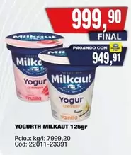 Milkaut - YOGURTH MILKAUT 125GR Cod: 22011-23391