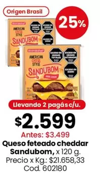 Origen - Queso fetedado cheddar