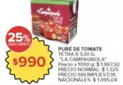 La Campagnola - PURÉ DE TOMATE