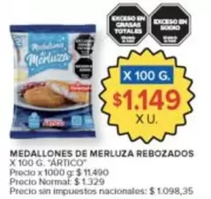 X$ - MEDALLONES DE MERLUZA REBOZADOS
