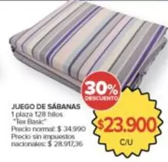 JUEGO DE SÁBANAS