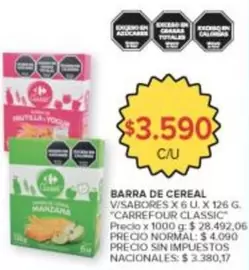 Carrefour - BARRA DE CEREAL