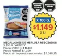 Artico - Medallones de Merluza Rebozados