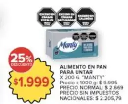 Manty - ALIMENTO EN PAN PARA UNTAR