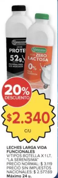 vida - LECHES LARGA VIDA FUNCIONALES