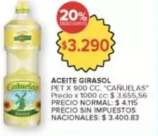 cañuelas - ACEITE GIRASOL