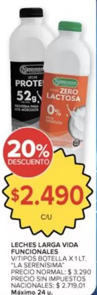 vida - LECHES LARGA VIDA FUNCIONALES