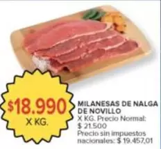 X$ - MILANESAS DE NALGA