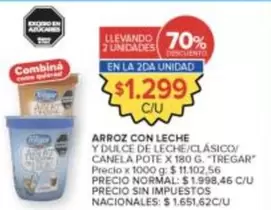 X$ - ARROZ CON LECHE Y DULCE DE LECHE/CLÁSICO/CANELA POTE