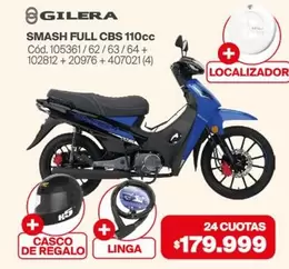 Gilera - SMASH FULL CBS 110cc Cód. 105361/62/63/64/+102812 + 20976 + 407021 (4)