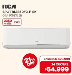 RCA - SPLIT RL3350FC-F-SK Cód. 209238 (2)