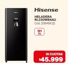 Hisense - HELADERA RL230WB4AU Cód. 208466 (2)