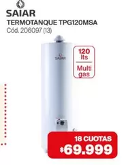 Saiar - TERMOTANQUE TPG120MSA Cód. 206097 (13)