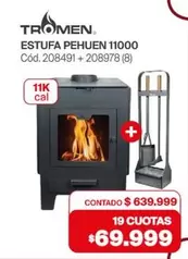 ESTUFA PEHUEN 11000 Cód. 208491 + 208978 (8)