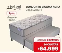 Inducol - CONJUNTO BICAMA AGRA Cód. 602863 (1)