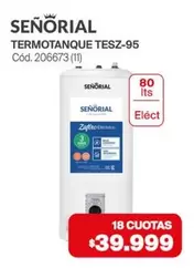 Señorial - TERMOTANQUE TESZ-95 Cód. 206673 (11)