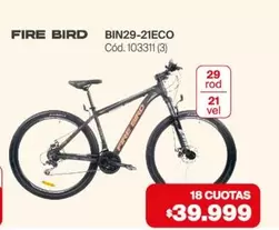 FIRE BIRD BIN29-21ECO Cód. 103311