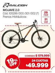 Off - MOJAVA 2.0 Cód. 105299/300/301/302 (7) Frenos Hidráulicos