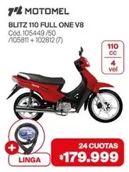 Motomel - BLITZ 110 FULL ONE V8 Cód. 105449 /50 /105811 + 102812 (7)