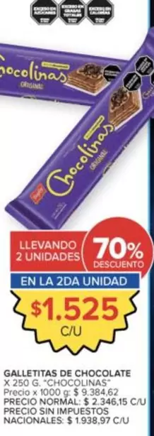 chocolinas - GALLETITAS DE CHOCOLATE