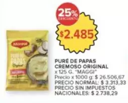 Maggi - PURE DE PAPAS CREMOSO ORIGINAL