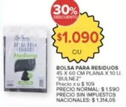 X$ - BOLSA PARA RESIDUOS
