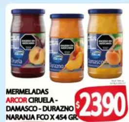 Arcor - MERMELADAS CIRUELA - DAMASCO - DURAZNO NARANJA