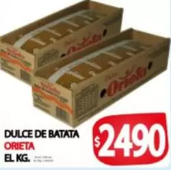 Orieta - DULCE DE BATATA
