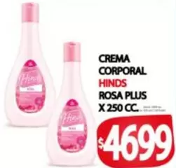Hinds - CREMA CORPORAL ROSA PLUS