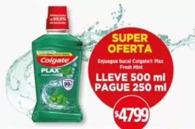 Colgate - Enjuague bucal Plax Fresh Mint