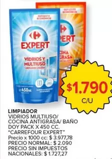 Carrefour - VIDRIOS MULTIUSO/ COCINA ANTIGRASA/ BAÑO