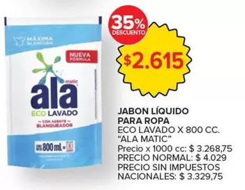 X$ - JABON LÍQUIDO PARA ROPA ECO LAVADO
