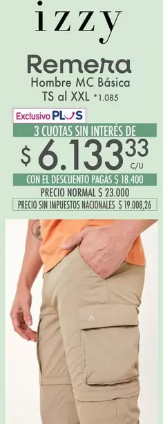 Remera Hombre MC Básica TS al XXL