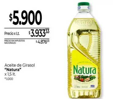 Natura - Aceite de Girasol