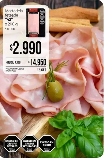 42 - Mortadela feteada ""