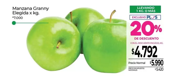 X$ - Manzana Granny Elegida