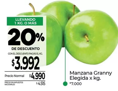 X$ - Manzana Granny Elegida
