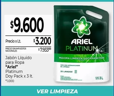 Ariel - Jabón Líquido para Ropa Doy Pack