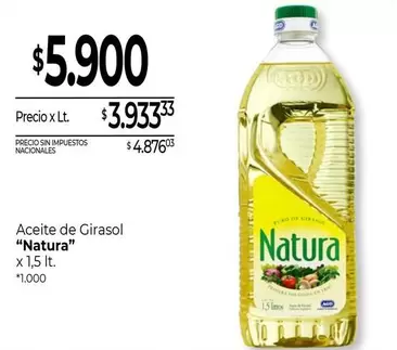 Natura - Aceite de Girasol