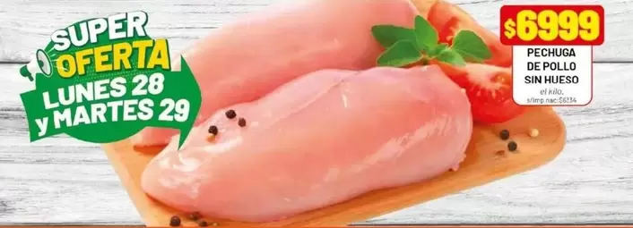 Pechuga de Pollo Sin Hueso