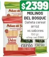 Molinos del Bosque - Galleta cereal arroz