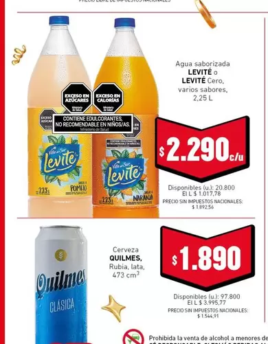 Quilmes - Agua saborizada