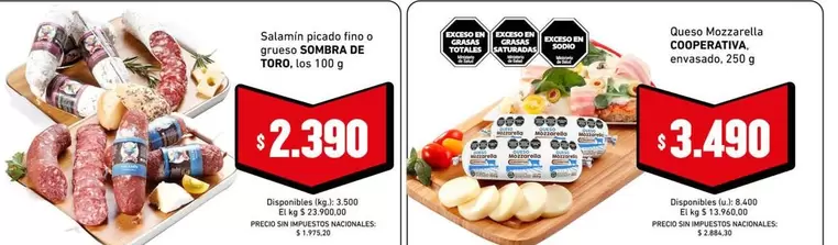 Sombra de Toro - Salamin picado fino o grueso SOMBRA DE TORO