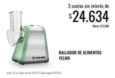 Yelmo - RALLADOR DE ALIMENTOS
