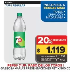 Pepsi/7Up/Paso De Los Toros - Gaseosa