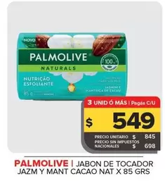 Palmolive - Jabon De Tocador Jazm Y Mant Caco Nat